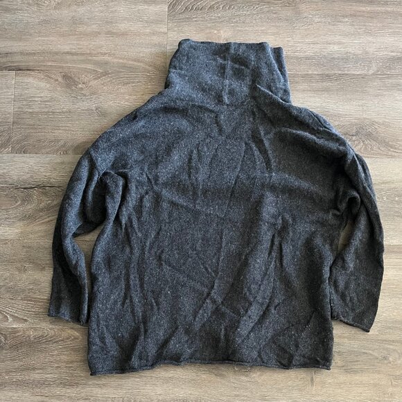 Eileen Fisher Grey Mock Neck Sweater- Size PL/PG - Picture 2 of 4